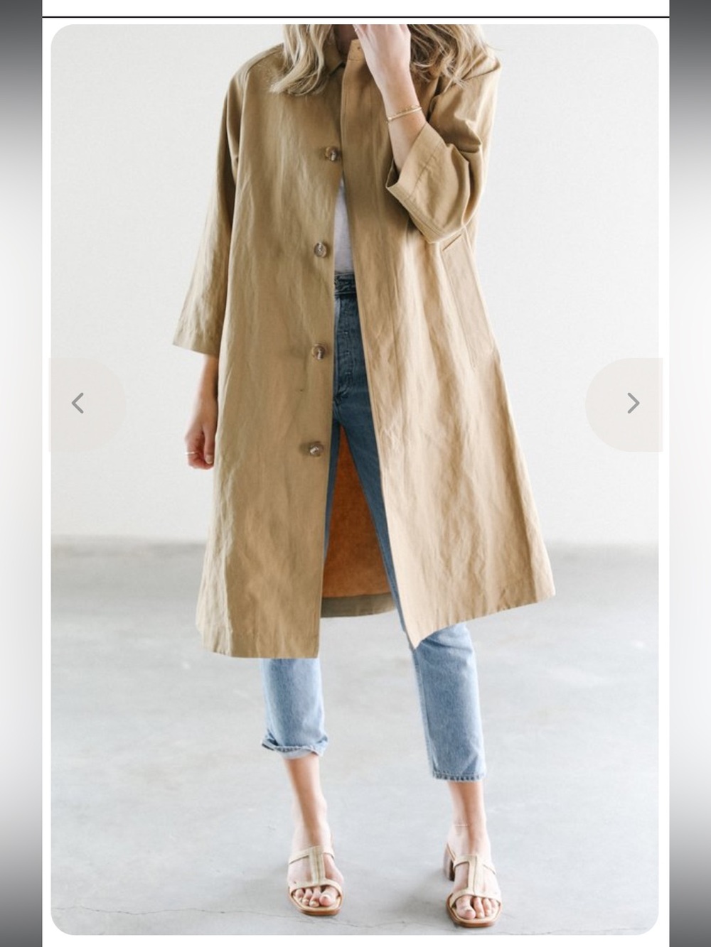 Spring Linen/Cotton Trench